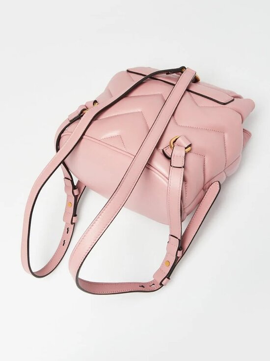 Gucci Pink Quilted Leather Marmont Backpack Bag main image 6